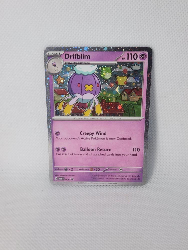 Pokmon TCG: Drifloon 005 | Drifblim 006 | Mega Evolution Promos | Black Star Cosmo Promo Near-Mint - TikTok Shop Pokmon TCG: Drifloon 005 | Drifblim 006 | Mega Evolution Promos | Black Star Cosmo Promo Near-Mint - TikTok Shop