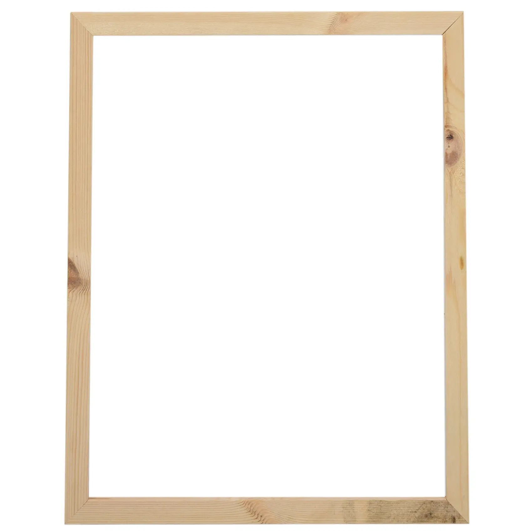 Natural Wood Canvas Stretcher Bar Kit, 40x50cm DIY Rustic Rectangle Frame for Paintings, Easy Tool-Free Assembly