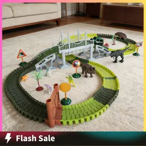 Dinosaur Jurassic Glow In The Dark Race Track Train Playset | 215 PCS with Track Pieces, Stickers & Vehicles | Fun & Interactive Dino Adventure | Perfect for Kids, Boys, and Girls | Great Gift for Dinosaur Lovers & Toy Enthusiasts anime figures