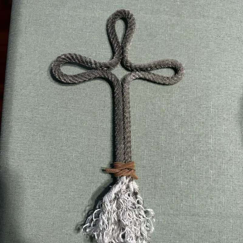 handmade rope cross