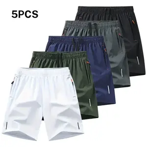 essential shorts，shorts for the summer，men shorts，shorts for summer，Men's 5 Pack Quick Dry Athletic Shorts