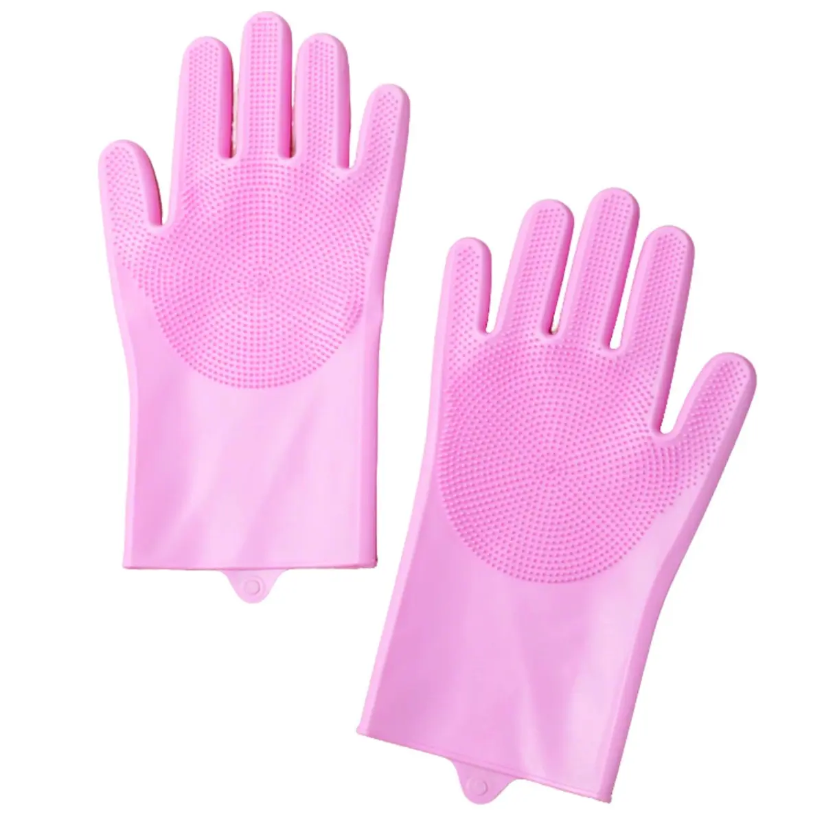 Silicone Long-Sleeve Pet Bathing & Grooming Gloves with Foam Bristles, for Gentle Scrubbing, Fur Removal, Skin Massage, Grooming Supplies for Dogs, Cats