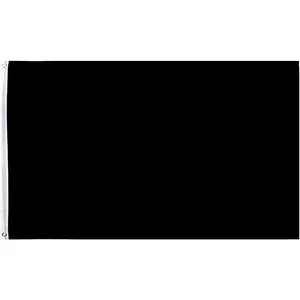 3x5 Foot Solid Black Flag - Plain Black Flags