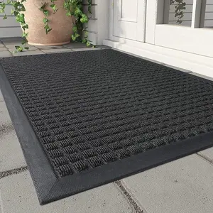 Outdoor Entrance Mat, Indoor Outdoor Universal Door Mat, Anti-Slip Dust Collector, PVC Material, Fade-Resistant, Easy Clean, Courtyard/porch