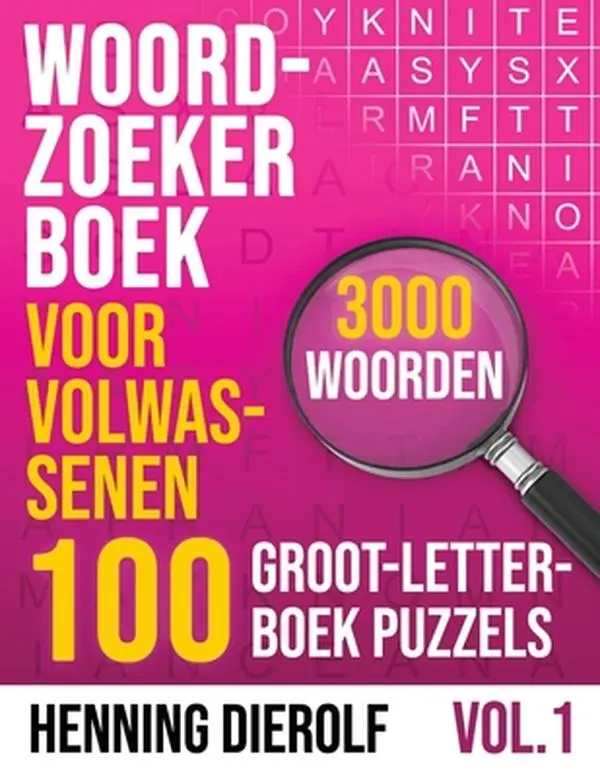 Adult Word Search Paperback Book - 100 Large-Print Puzzles, 3000 Words, Classic Fun - Henning Dierolf