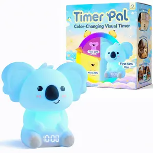 Koala Timer Pal - Visual Timer for Kids & Adults, Color-Changing Countdown for Calm Corner, Fun Time Management Tool for Classroom & Home