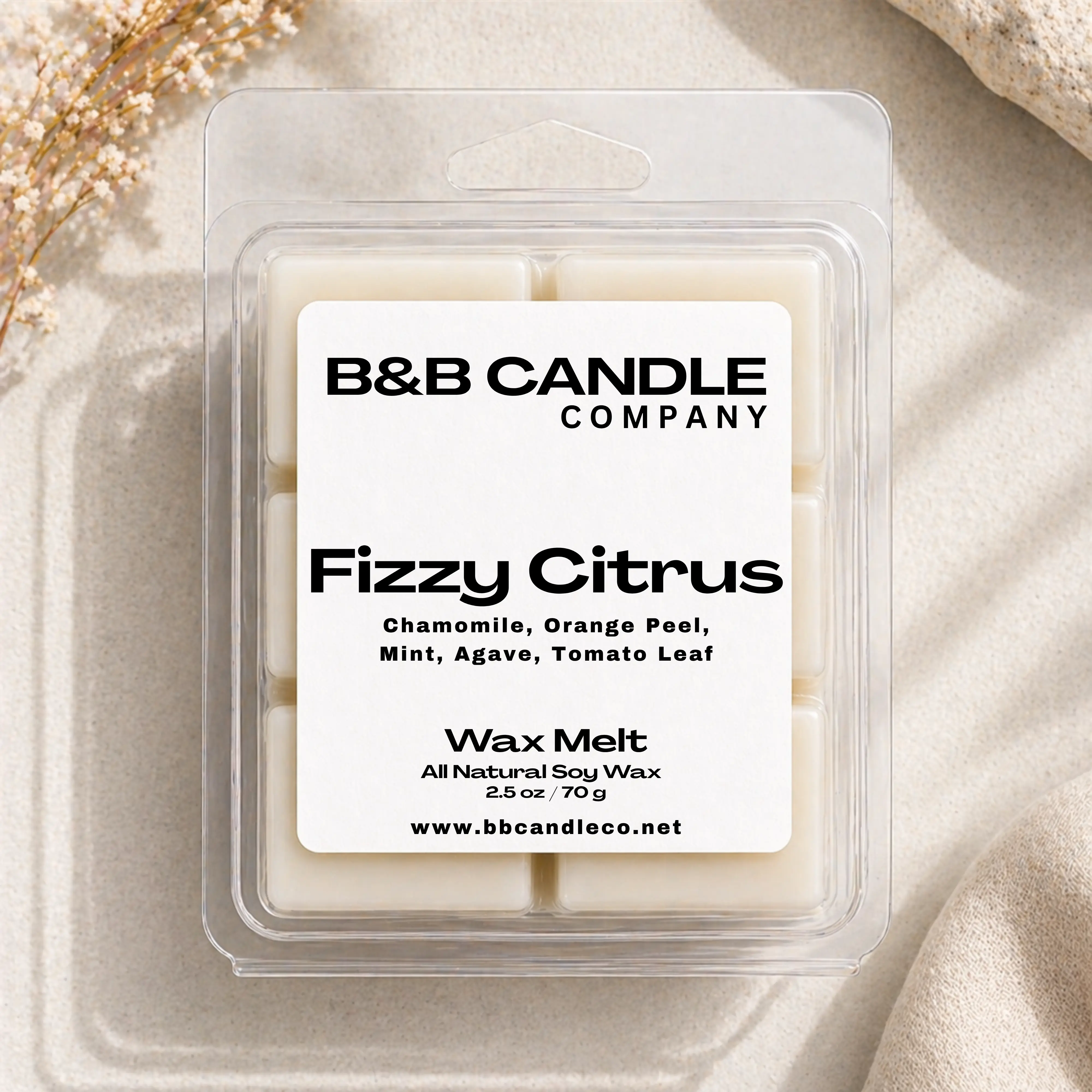 Citrus Scent Soy Wax Melt Aromatic Fruit Candle - Fresh Scent Citrus Candle with Orange Peel, Mint, Agave, Home Decor Decoration Freshener, Aromatic Candles