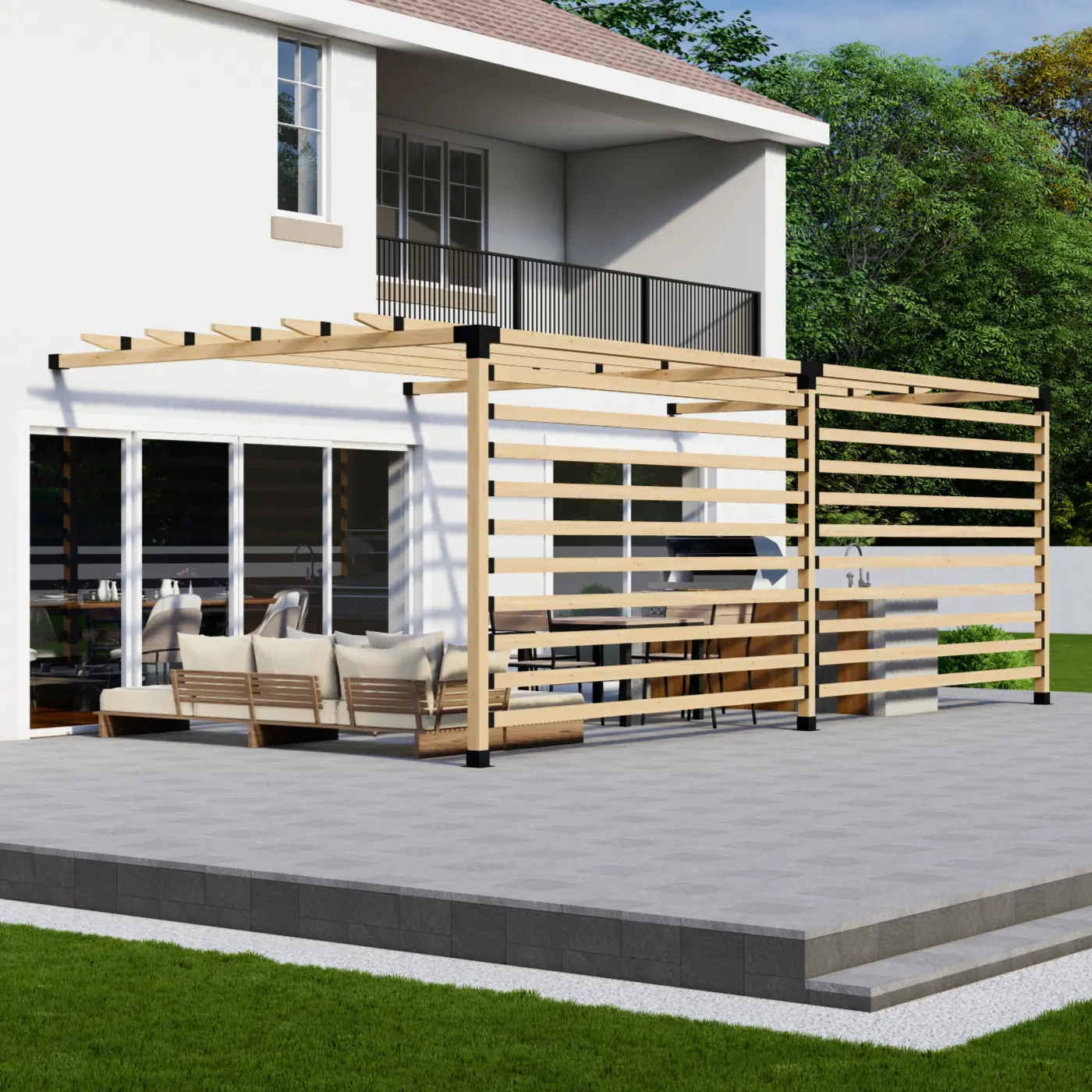 Wooden Garden Pergola Kit
