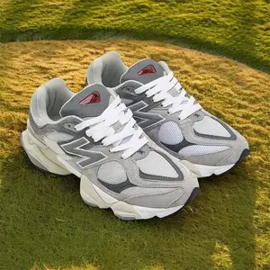 Hot Trend 2026 Unisex Chunky Running Sneakers Mesh & Suede Athletic Shoes with Breathable Cushioning Anti-Slip Sole for Men Women