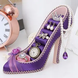 Elegant Jewelry Display Stand, High Heel Design Storage Organizer, Perfect for Rings & Earrings, Ideal Home Decor Accent, Decorative