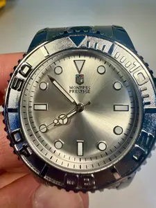 Invicta Montres Prestige MPW-0266 | All-Silver Stainless Steel Executive Watch