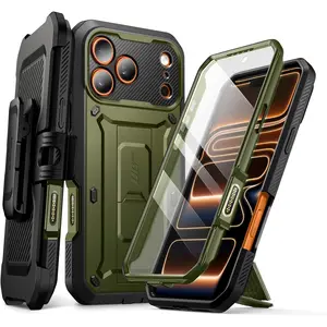 for iPhone 17 Pro Max Case with Camera Control Button (Unicorn Beetle Pro), [Built-in Kickstand & Screen Protector] [Military-Grade Protection] Full Body Heavy Duty Phone Case, Guldan