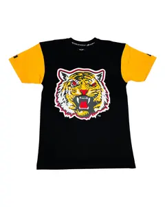 Grambling Tiger High Density Tee Unisex Cotton Top with Tiger Graphic Print, Short Sleeve Design, Classic Style for Men