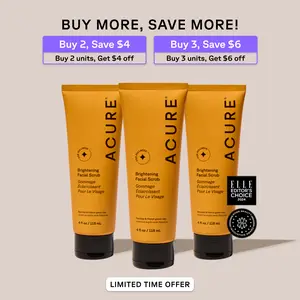 Brightening Facial Scrub - ACURE - Sea Kelp + French Green Clay Exfoliator | Vegan Skincare