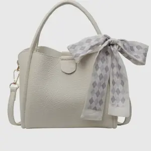Crossbody Tote Bag with Stylish Bow Accent and Durable Handle for Everyday Use