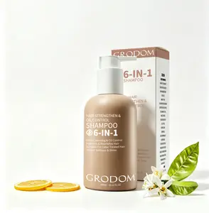 【Buy 1 Get 1 Free】GRODOM 6-in-1 Amino Acid Shampoo 300ml,Promotes Hair Growth,Improves Hair Loss & Thinning,Oil-Absorbing Formula,Refreshes Scalp,Sulfate-Free Gentle Formula,Strengthens Roots,Deep Nourishing,For Color-Treated & Permed Hair Lengthening Vol