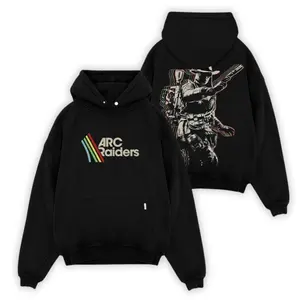 Retro-Futuristic ARC Raiders Hoodie, Two-Sided Tactical Raider Graphic Hoodie, Sci-Fi RPG Gamer Gift