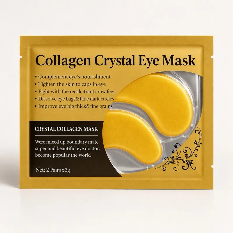 All Natural Nonapeptide Moisturizing Eye & Face Masks with Hyaluronic Acid, Honey, Lemon, Avocado - Ready-to-Use Packaged Skincare for Plump Skin, Anti-Wrinkle, Dark Circle Reduction (Single Item)