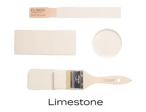 Fusion Mineral Paint + Color: Limestone + Acrylic Resin Paint + Built in Top Coat