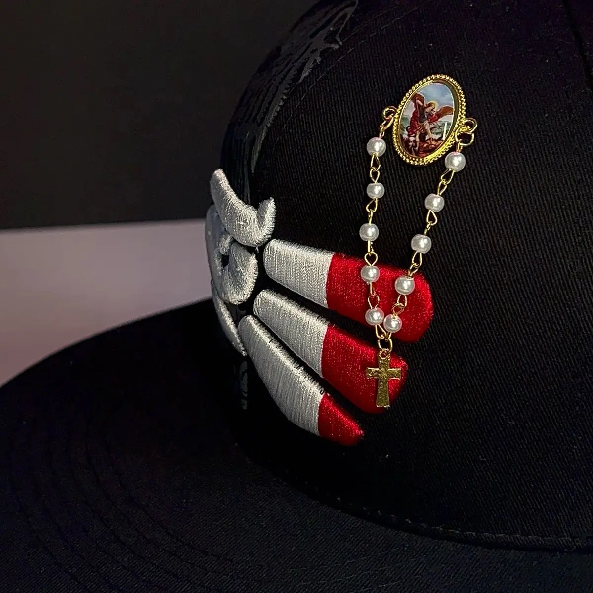 Religious Hat Pins - Golden Cross Design