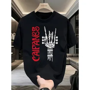 100% Cotton High Quality Unisex T-shirt - Rock The Silence Caifanes Group, Skull Print Graphic Tee, Round Neck, Casual Jersey Fabric, Prime Day Fashion, Can be Paired with Unisex Pants, Golden Rings, Necklaces, Watches, Soft and Comfortable Summer Style