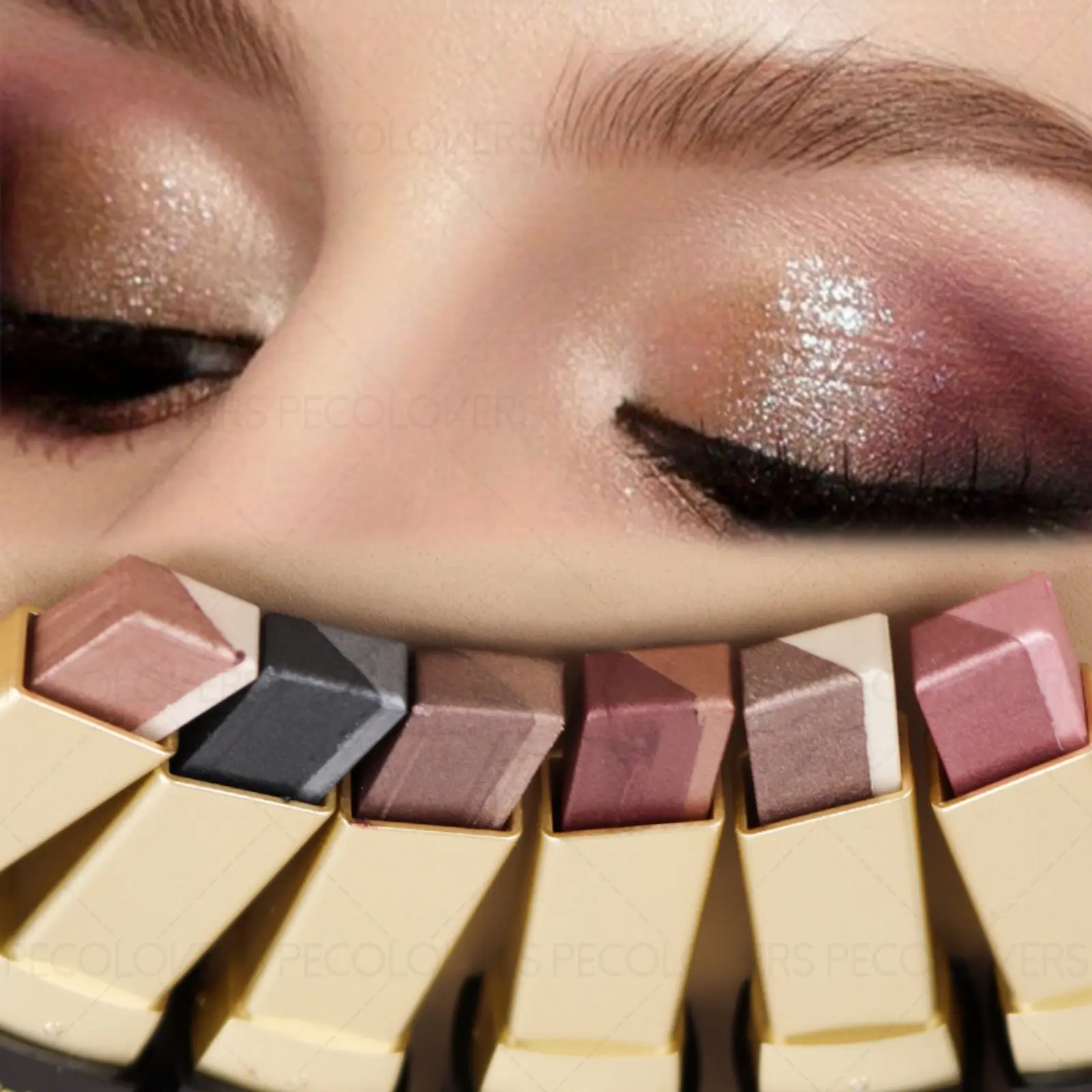 6pcs/set Pearlescent Two-color Eyeshadow Stick, Cosmetic Eyeshadow, Eye Makeup Products - Polarized Design, Waterproof and Smudge-proof, Smooth Application, Long-lasting Smoky Eyeshadow Pen, Enhance Eye Makeup, Suitable for Daily and Party Looks