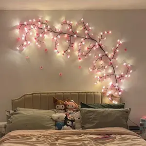 LED Tree Shaped Design String Light, Waterproof USB Power String Light, Decorative Wall Lamp for DIY Wreath, Room Decor, Wedding & Holiday Celebration, LED Lights Bedroom, Flower Light Bulb, Lighting, Home