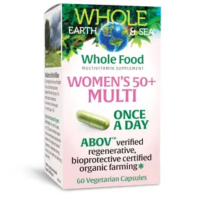 Natural Factors Women's 50+ Multi | Whole Earth & Sea Once a Day, Multivitamin & Mineral - 60 Capsules