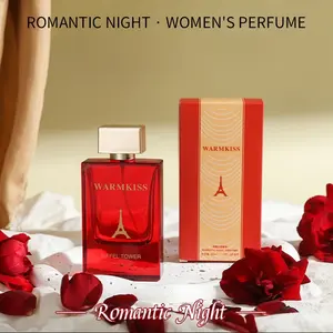 Warmkiss Romantic Night Scented Perfume Eau De Parfum 50ML, Women's Fresh Long-Lasting Scent, Natural Unique Neutral Luxury, Suitable for Work and Dates