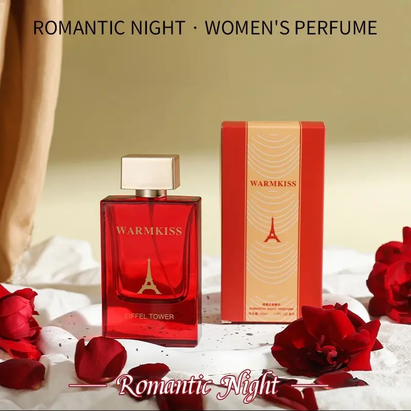 Warmkiss Romantic Night Scented Perfume Eau De Parfum 50ML, Women's Fresh Long-Lasting Scent, Natural Unique Neutral Luxury, Suitable for Work and Dates
