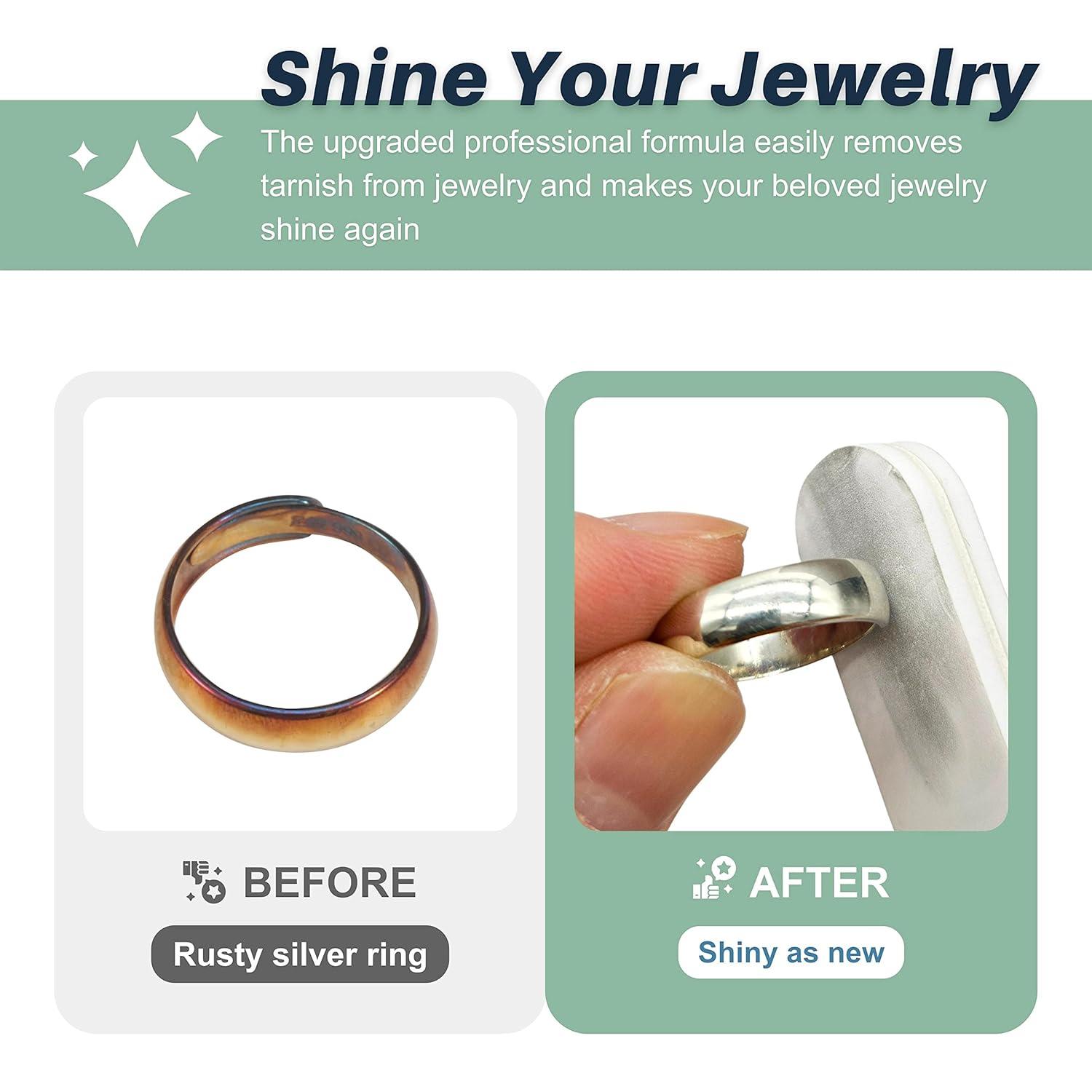 20Pcs Jewelry Polishing Stick & Silver Cleaning Cloth Set for Gold Silver Jewelry