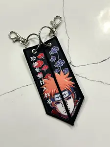 Embrace Your Fear Jet Tag Keychain, 5"x1.5" Woven Double Sided Logo