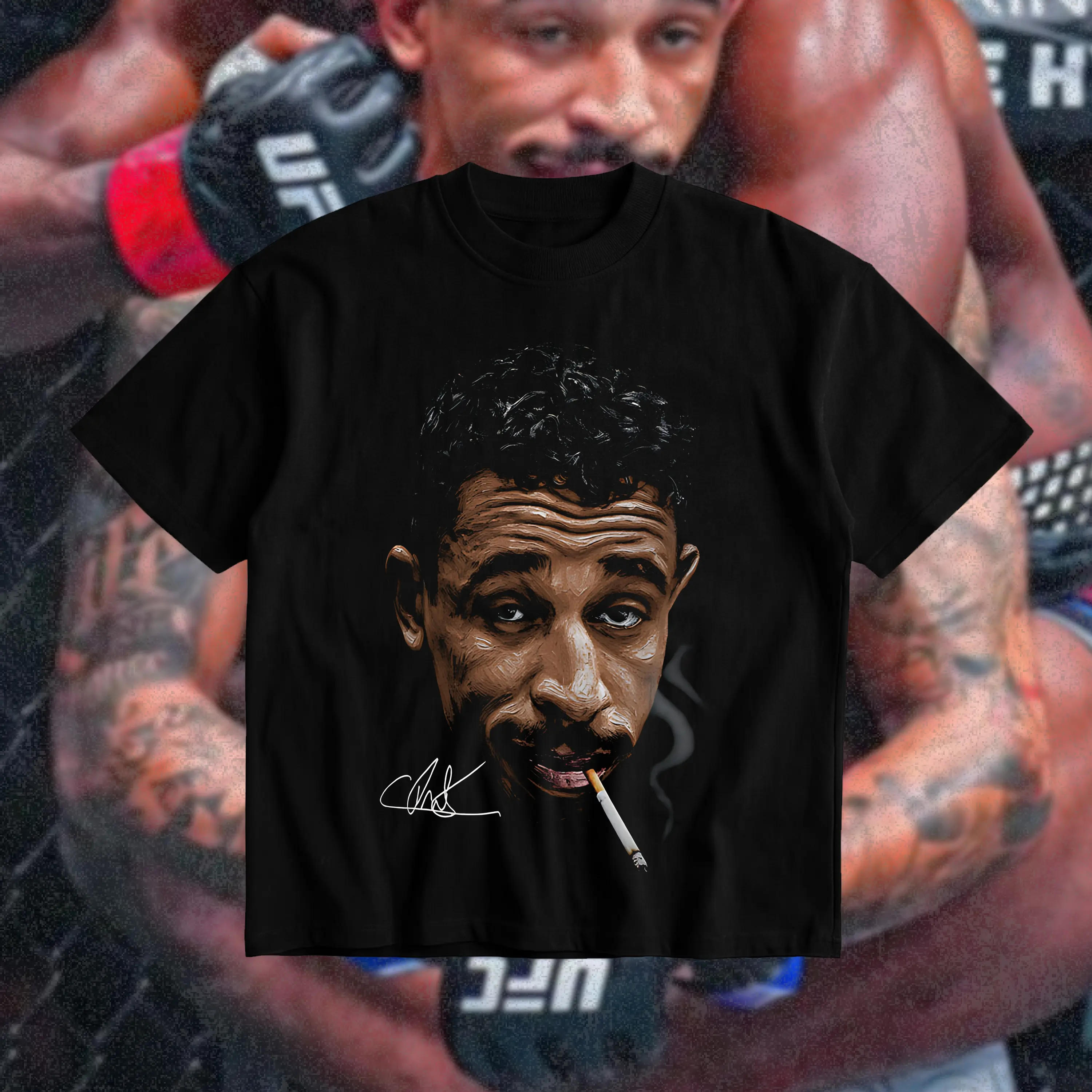 Carlos Prates Big Face T-Shirt UFC Carlos Prates Graphic Tee Combat Sports Fan Shirt MMA Fight Night Shirt Gift for Men Women American Made Fightwear