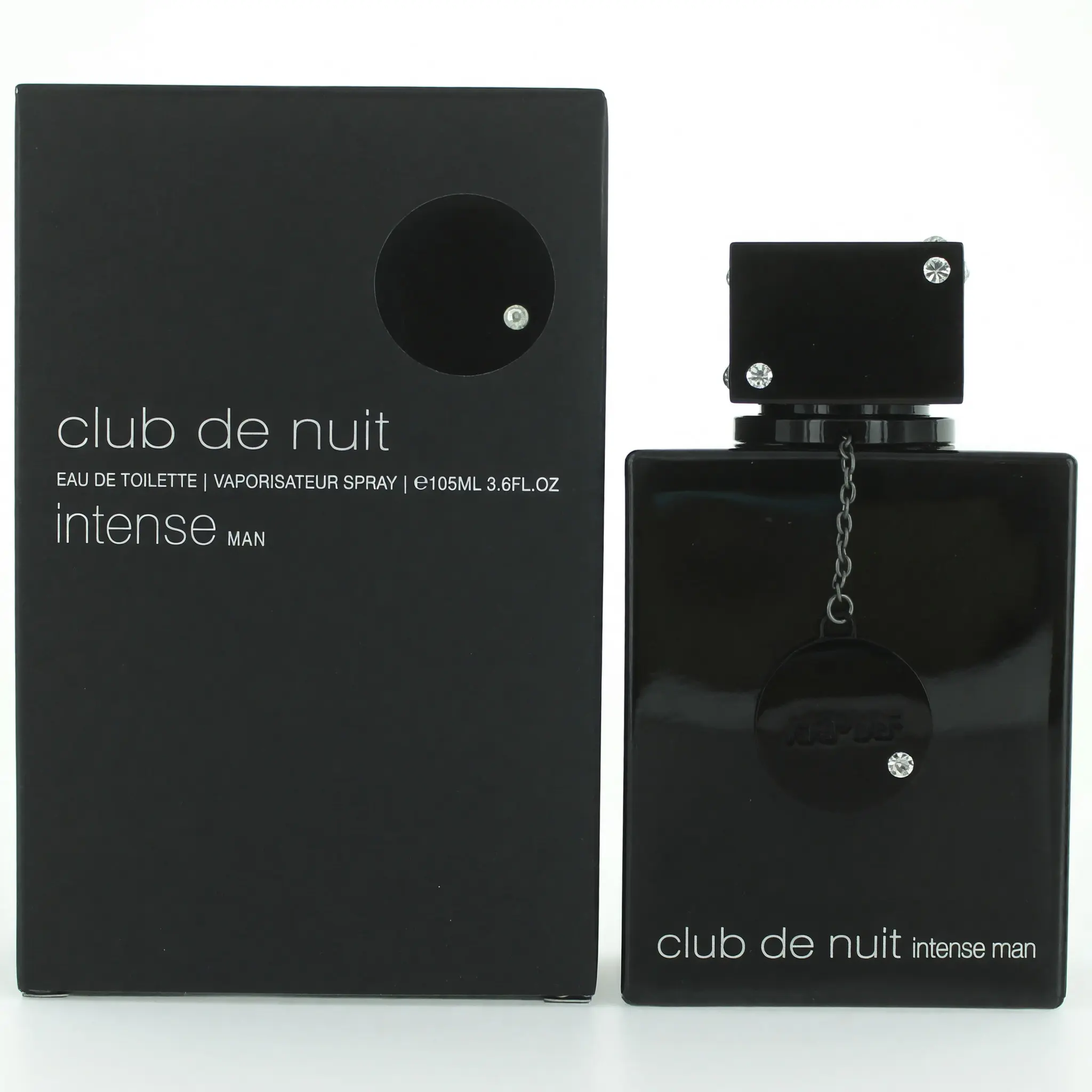 Men's Club De Nuit Intense by Armaf 3.6 oz EDT Spray - EDT Cologne for Men with Bold Confident Intense Scent, Ambergris, Woody Spicy, Fruity, Jasmine, Lemon, Rose Notes, Bold Confident Scent