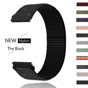 18mm Adjustable Nylon Watch Band, Quick Release Sport Loop Strap for xiaomi miui