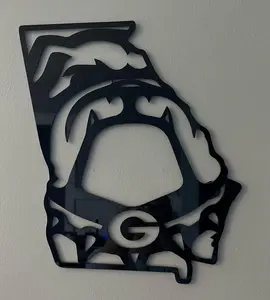 Laser Cut Acrylic Georgia Bulldog 13x11 - High-Quality Acrylic for Decorative Signs and Decoration