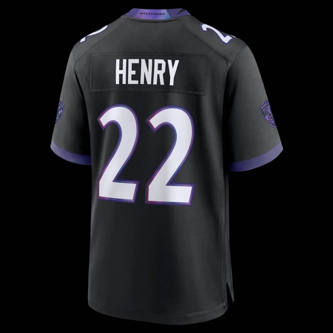 Unisex Football inspired by Henry 22 Baltimore Team Alternate Game Jersey - Black