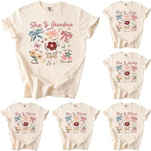 Custom Comfort Colors She Is Grandma Shirt, Christian Mama T-Shirt, Personalized Grandparent Gift, Nana Auntie Mimi Gigi Yaya Gaga Shirt