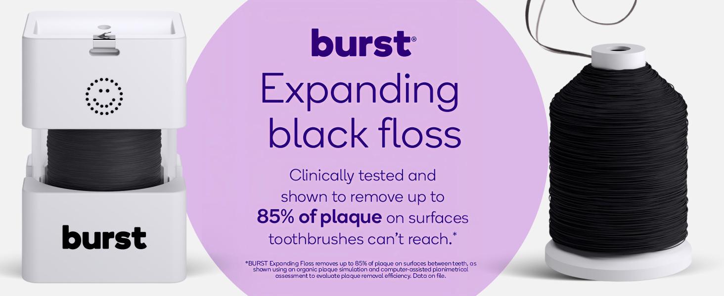 Big Floss Dispenser - 273 Yards, XL Size, Expanding Floss for Superior Plaque Removal, Mint Eucalyptus Aroma, Vegan & Cruelty-Free