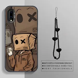 VIVO Y93 Headset boy with bracelet combination outfit phone Case For VIVO Y93 with PET Shock proof design perfect for popular