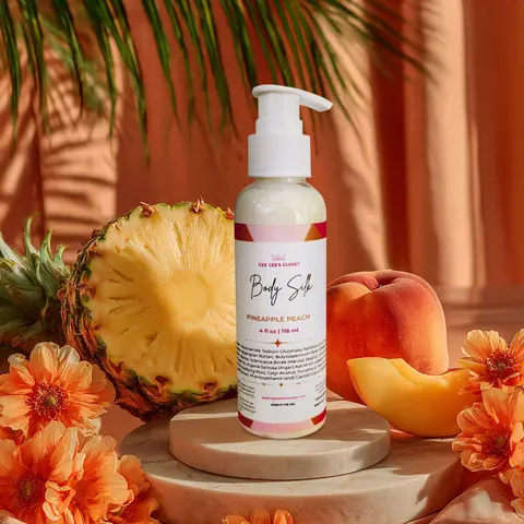 Pineapple Peach Niacinamide Body Silk for Soft Moisturized Skin