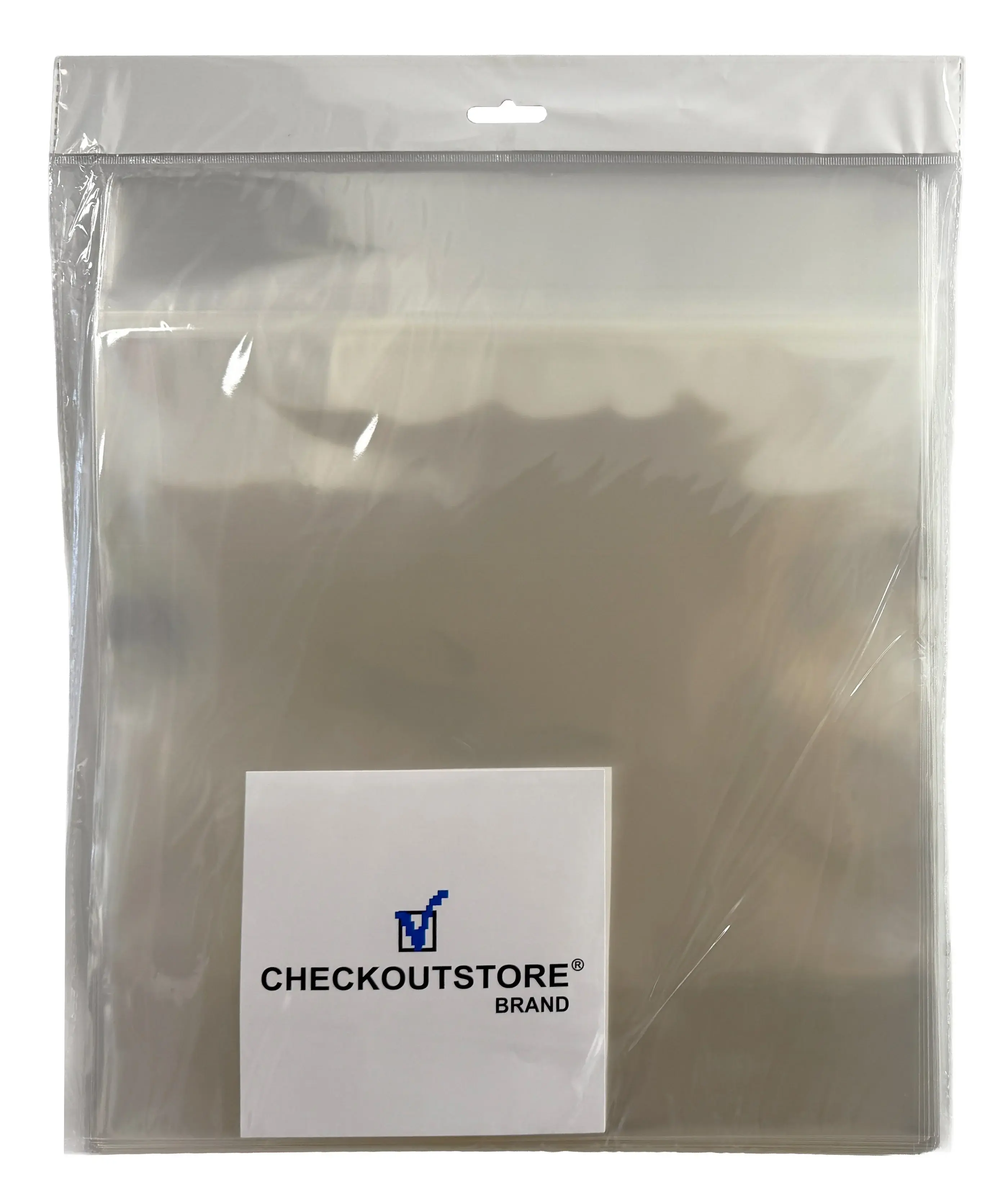 Clear Plastic OPP with Sealable Flap for 12" LP Vinyl 33 RPM Record Album Covers (Outer Sleeves)