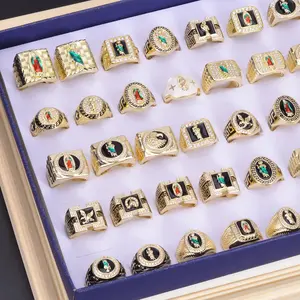 5pcs/10psc/set Mexican Charm Saint Jude, Guadalupe Religious Faith Wear Accessories, Holiday Celebration Gifts, Protection Blessing Jewelry Gifts Men Women Gender-neutral Adjustable Open Ring Shipped Randomly