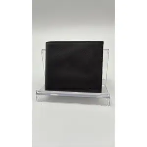 Pre-owned PRADA Leather Luxury Bags & Accessories Saffiano Bifold Wallet, Grey Date Code: NODC03312601