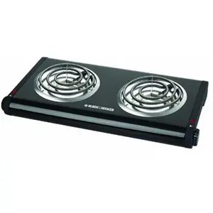 212 MAIN Compact Double Burner Buffet Range - Portable Cooking Stove, Adjustable Heat Buffet Appliance, Easy-Clean Large Home Appliance Accessory