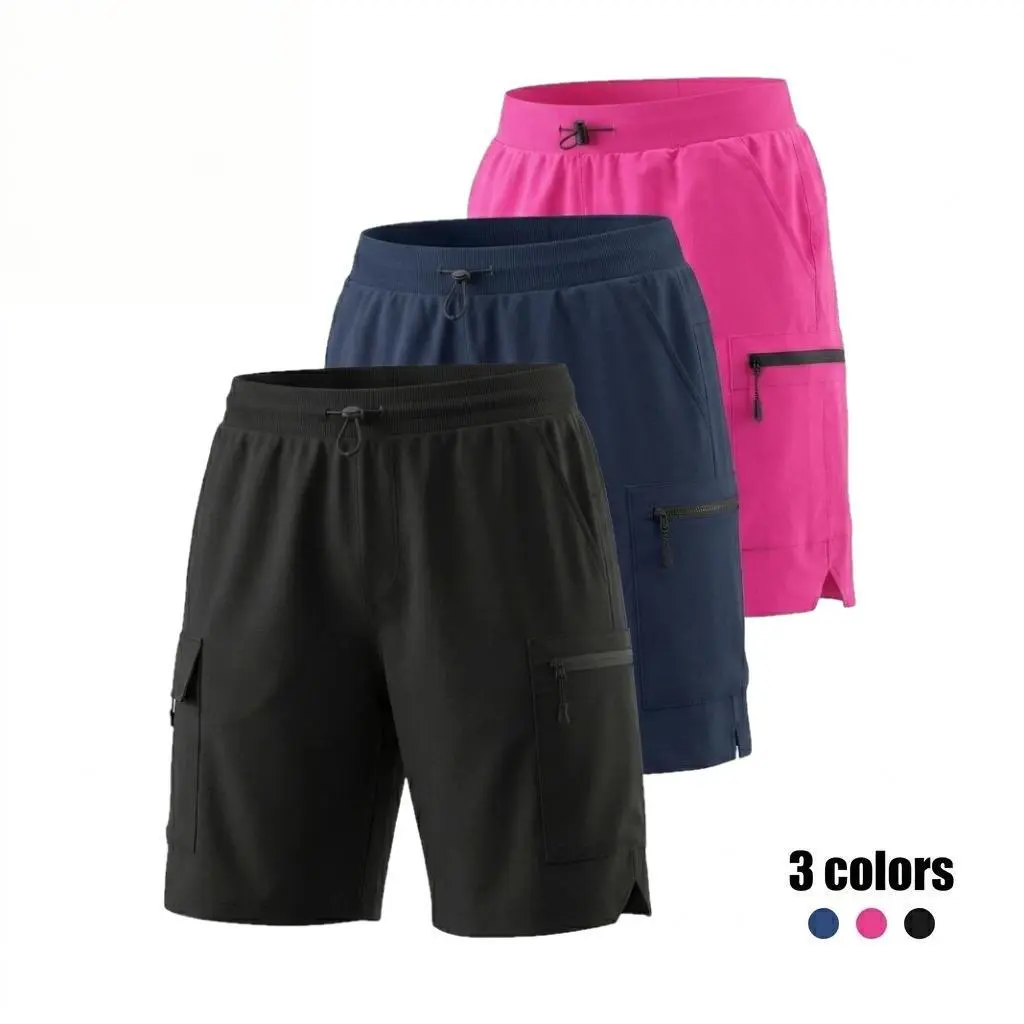 Women's 501 Quick Dry Multi-Pocket Cargo Shorts with 4 Large Storage Pockets, Breathable Lightweight, UPF Sun Protection, Casual Daily Outfit for Students, Ideal for Back To School, Hiking, Gym Training & Outdoor Sports - Style 501