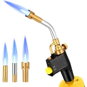 Heat Propane Mapp Torch Multi Purpose Includes 3 Nozzles/Tips High Intensity Trigger Start Torch Heat Shrink Torch