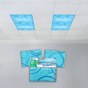 Educational Insights The Original Patterned Fluorescent Light Filters 2-Pa`ck, Fluorescent Light Covers, Easy Install for Classroom Teacher Essentials