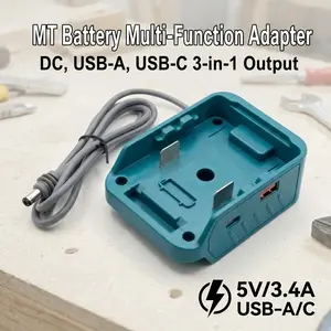 Battery DIY Converter Dc Wire Output Adapter, Compatible with Makita 18v Lithium Battery, Ideal for Customization and Applications