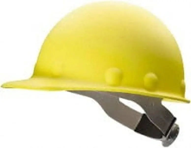 Honeywell Fibre-Metal Fiberglass Hard Hat for Unisex Work & Construction Head Protection - ANSI Type I Class G, 8-Point Ratchet, Yellow, Size 6-5/8 to 7-3/4, Model P2ARW02A000
